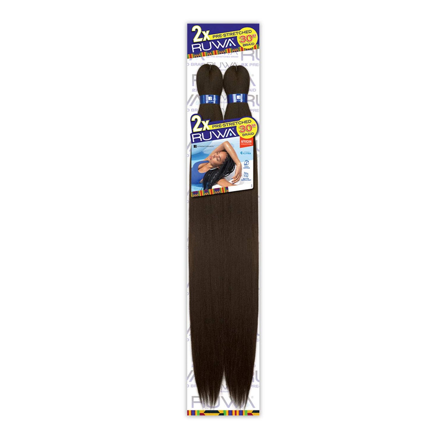 Sensationnel X-pression prestretched braiding hair - 4x braid 38 inch all kanekalon flame retardant synthetic braid for box braids and twists (1 pack, 4 MEDBROWN)