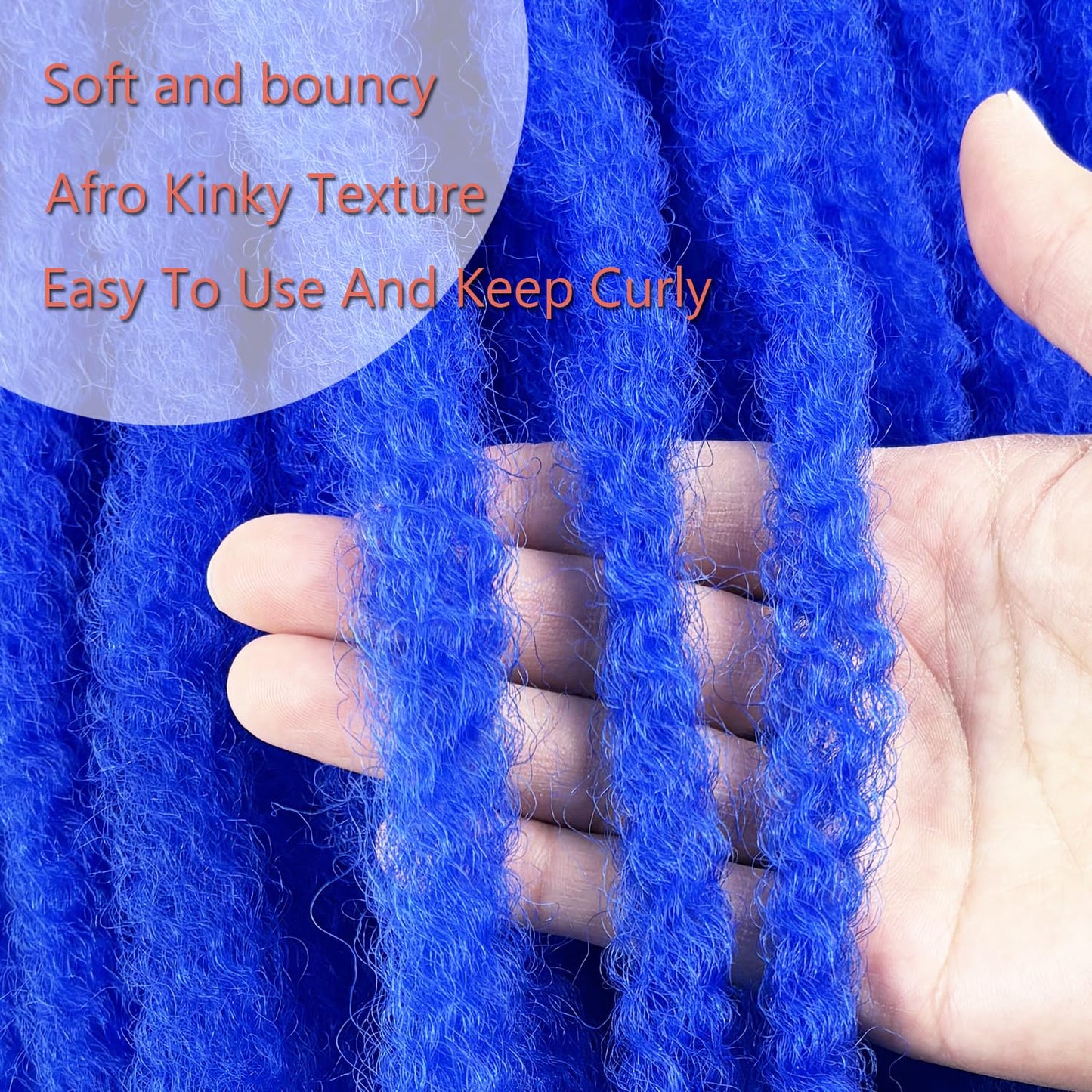 Vustbeauty Marley Twist Braiding Hair 24 Inch Marley Twist Hair Long Cuban Twist Hair 8 Packs Afro Kinky Curly Twist Crochet Hair Synthetic Marley Hair Extensions (24 Inch 8packs, 1B)