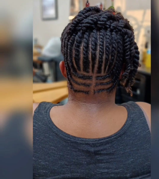 Natural hair twist