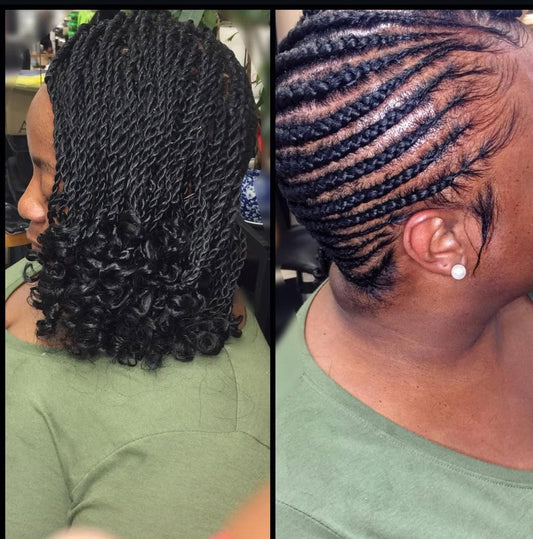 Feed-in-braids/lemonade hairstyle-Hair included