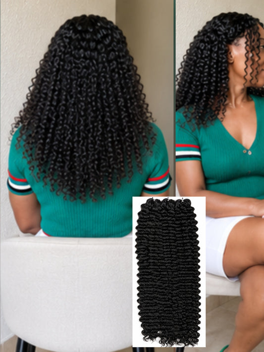 Small braids curly hair